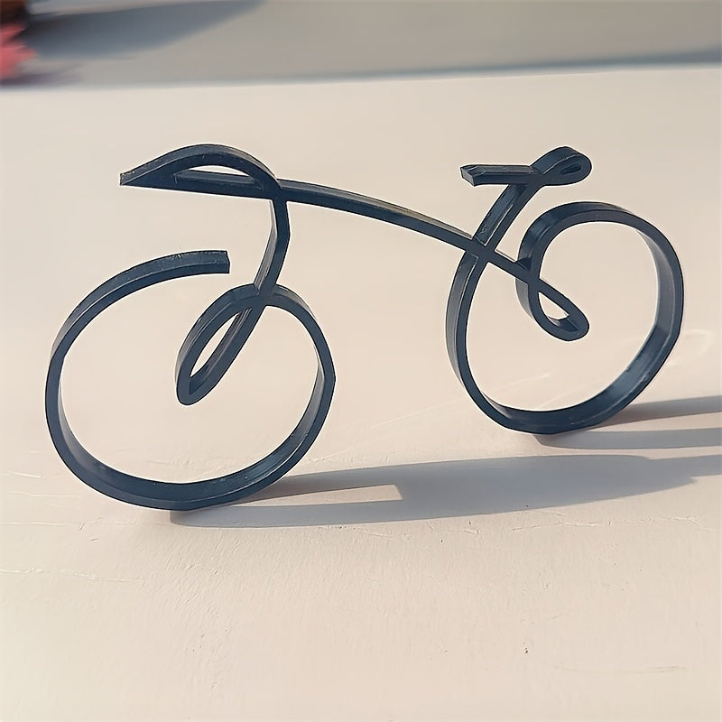 Escultura Minimalista de Bicicleta - Shopping de Ideias Shopping de Ideias