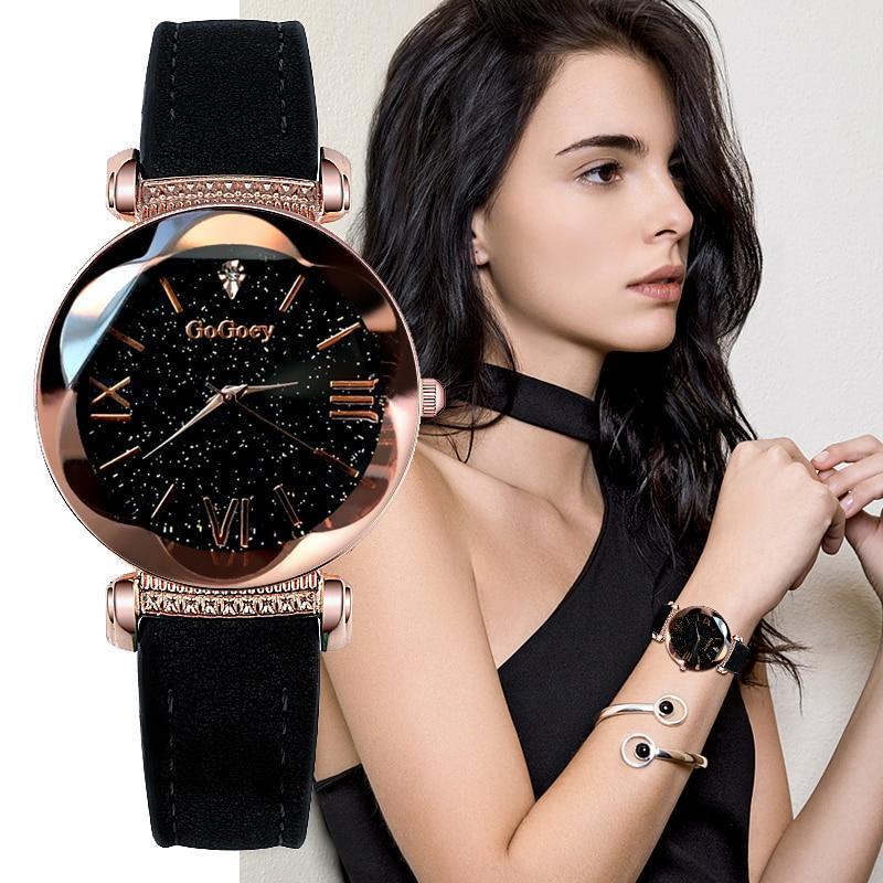 Relógio Luxo Feminino Céu Estrelado Diamante - Shopping de Ideias Ofertoo 4