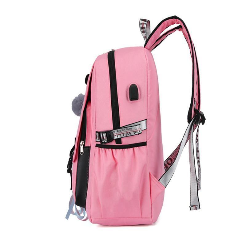 Mochila Feminina com Entrada USB e Trava Anti-Roubo - Shopping de Ideias 🔥 Ofertoo 4