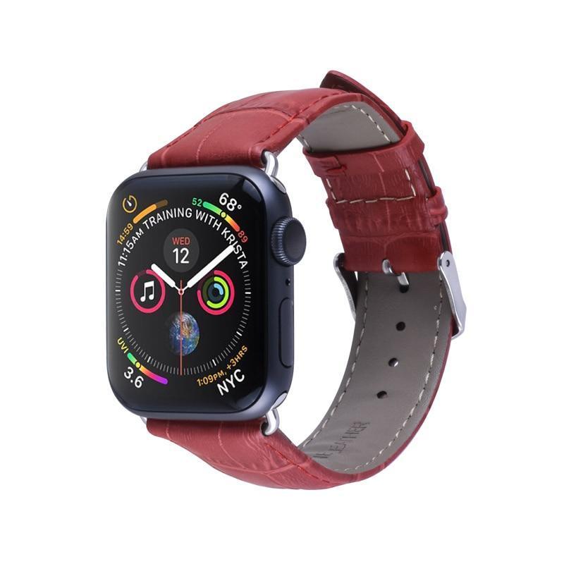 Pulseira de Couro para Apple Watch 38/40/42/44mm - Shopping de Ideias Lagann Store